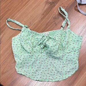Aeropostale Mint Floral Camisole